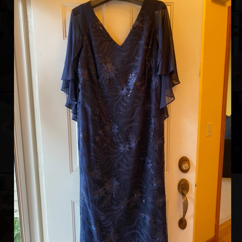 Navy sequins dress